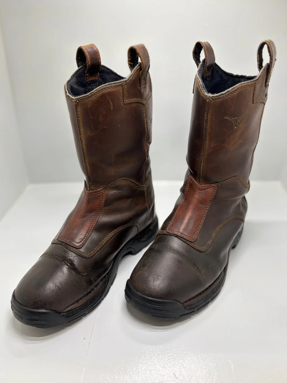 Danner Longhorn Wellington GTX Boots Men's 8.5 D Brown Leather Gore-Tex Pull On